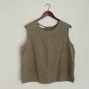 Bryn Walker Sleeveless Linen Top